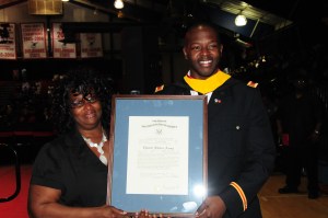 9am Roy James ROTC w mom